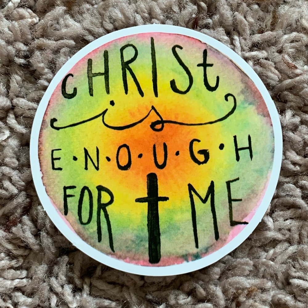 6/$12 Inspirational Vinyl Sticker Matte - Faith